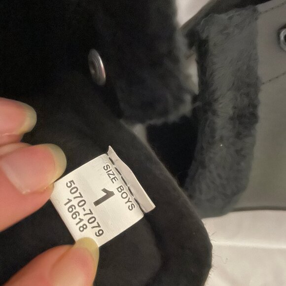 NIB Boy's Sz 1 Black Double Runner / Blade Ice Skates Lake Placid Learning Skate - Picture 6 of 14